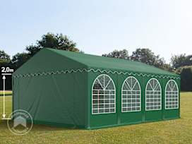 Partytent 5x8 m, PVC 800, met Grondframe, donkergroen