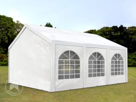 Partytent 3x6 m, PE 450, wit