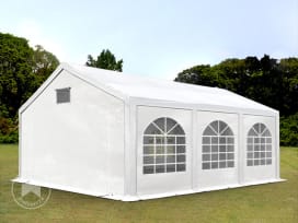 Partytent 3x6 m, PE 550, met Grondframe, wit