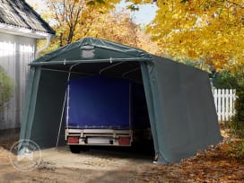 Garagetent 3,3x4,7 m, PVC 500 donkergroen Garagetent 3,3x4,7 m, PVC 500 donkergroen