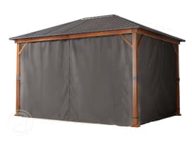 Zijwanden (4-delige set) voor tuinpaviljoen Forest Superior 3x4, loft grey