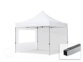 3x3 m Easy up partytent, ECONOMY alu 32mm met zijwanden (panorama), wit
