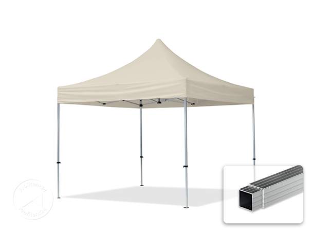 3x3 m Easy up partytent, ECONOMY alu 32mm, crème 3x3 m Easy up partytent, ECONOMY alu 32mm, crème