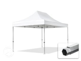 3x4,5 m Easy up partytent PVC, PROFESSIONAL alu 40mm, wit