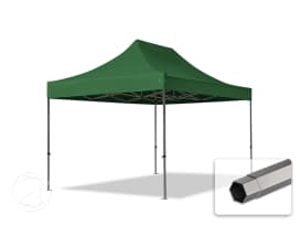 3x4,5 m Easy up partytent, PREMIUM staal 40mm, donkergroen