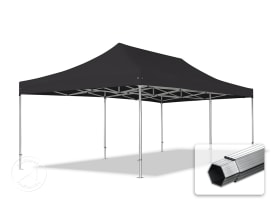 4x8 m Easy up partytent PVC, PROFESSIONAL alu 50 mm, zwart 4x8 m Easy up partytent PVC, PROFESSIONAL alu 50 mm, zwart