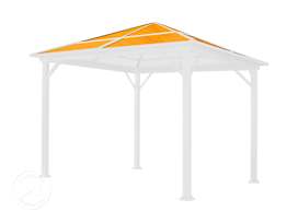 Vervangende dakplaten voor tuinpaviljoen Forest Deluxe, 3x3 m