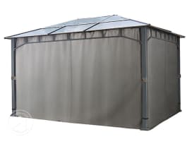 Zijwanden (4-delige set) voor tuinpaviljoen Sunset Deluxe 3x4, loft grey