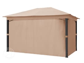 Zijwanden (4-delige set) voor tuinpaviljoen Sunset Premium 3x4, taupe Zijwanden (4-delige set) voor tuinpaviljoen Sunset Premium 3x4, taupe