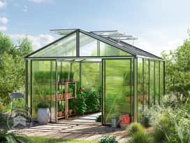 311 x 385 cm Tuinkas, Standaard Aluminium (natuur)