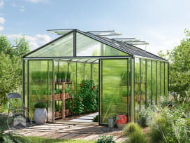 311 x 534 cm Tuinkas, Standaard Aluminium (natuur)