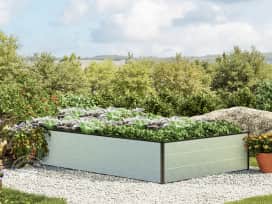 195 x 119 x 39 cm Moestuinbak, Aluminium (geanodiseerd)