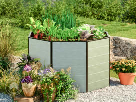 180 x 180 x 77 cm Moestuinbak, Aluminium (geanodiseerd) 180 x 180 x 77 cm Moestuinbak, Aluminium (geanodiseerd)