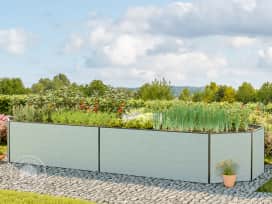 451 x 119 x 77 cm Moestuinbak, Aluminium (geanodiseerd)