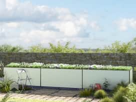 535 x 77 x 77 cm Moestuinbak, Aluminium (geanodiseerd) 535 x 77 x 77 cm Moestuinbak, Aluminium (geanodiseerd)