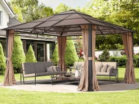 Tuinpaviljoen Hardtop Paradise Deluxe taupe, 4x4 m Tuinpaviljoen Hardtop Paradise Deluxe taupe, 4x4 m