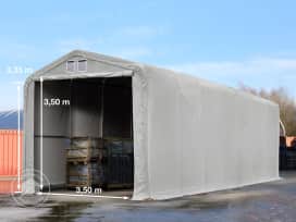 Tenthal 4x16 m, PVC zeil, grijs, zonder statica Tenthal 4x16 m, PVC zeil, grijs, zonder statica