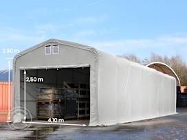 Tenthal 5x16 m, PVC zeil, grijs, zonder statica Tenthal 5x16 m, PVC zeil, grijs, zonder statica