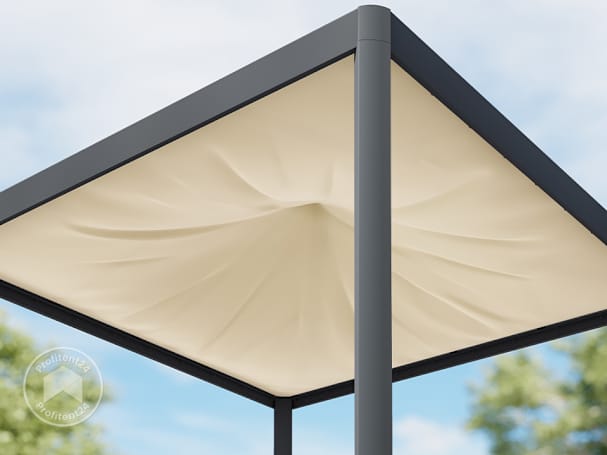 Schaduwdoek voor tuinpaviljoen Luma Deluxe 4x4 crème Schaduwdoek voor tuinpaviljoen Luma Deluxe 4x4 crème