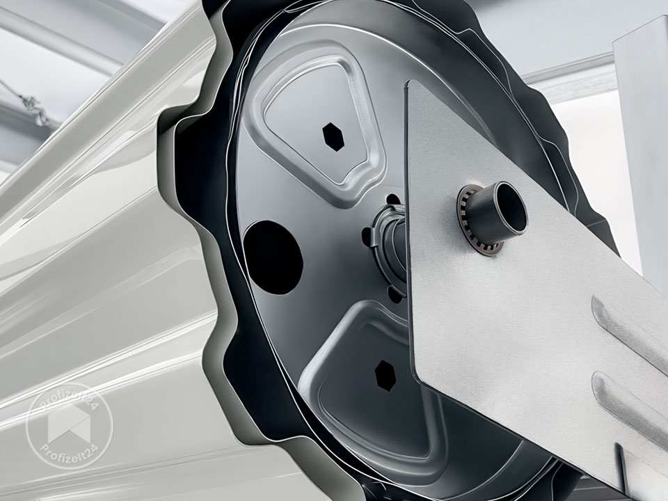 TOM BUILDER 8,19 x 8,68 m TITAN, Stahldach, Leichtbauhalle, Trapezblechverkleidung, Anthrazit, mit Statik (Erduntergrund), ohne Setangebot - (KROV00013)