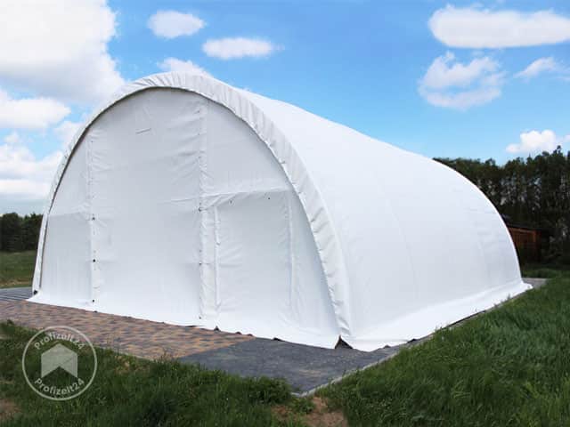 TOOLPORT 9,15x10m Rundbogenhalle, PRIMEtex-Plane, weiß, mit Statik - (12122) TOOLPORT 9,15x10m Rundbogenhalle, PRIMEtex-Plane, weiß, mit Statik - (12122)