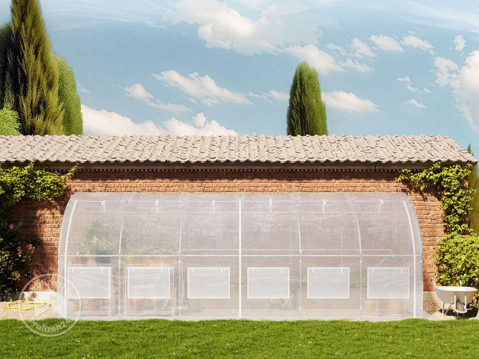 TOOLPORT 2x6m Anlehn-Foliengewächshaus,...