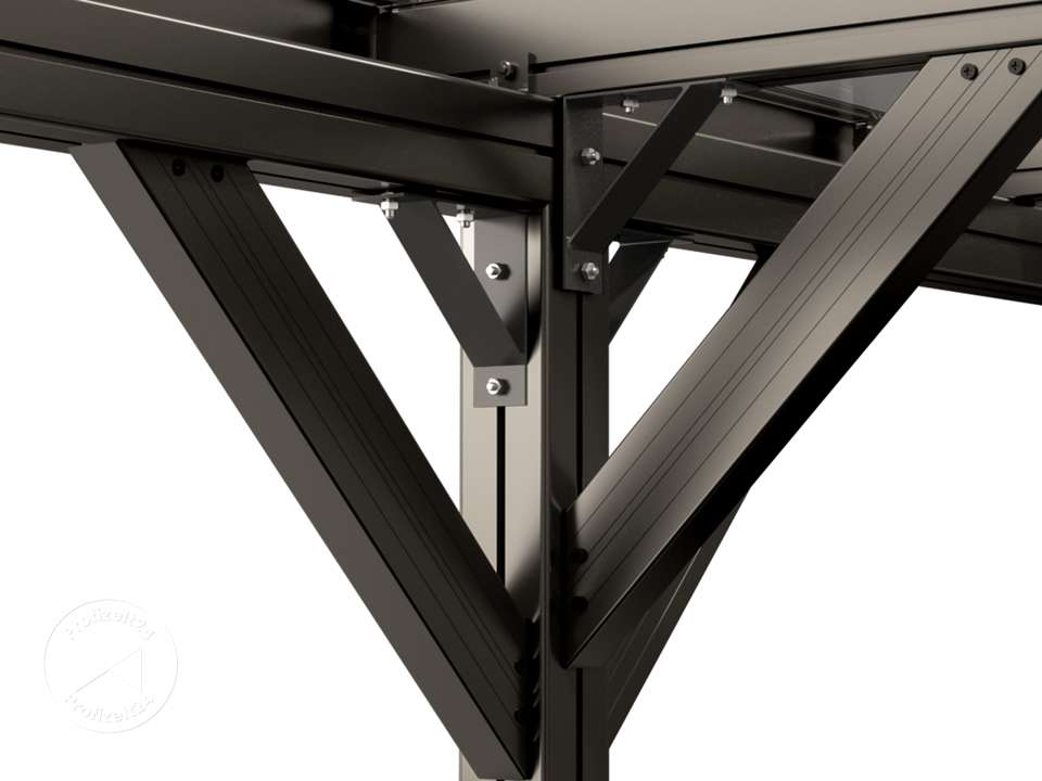 GFP 3,05x5,04m Carport, Anthrazit - (GFPV00951)