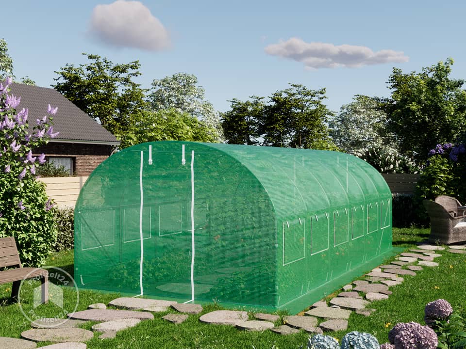 TOOLPORT 3x6m Foliengewächshaus, PE-Pla...