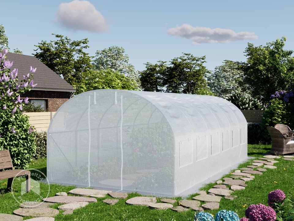 TOOLPORT 3x6m Foliengewächshaus, PE-Pla...