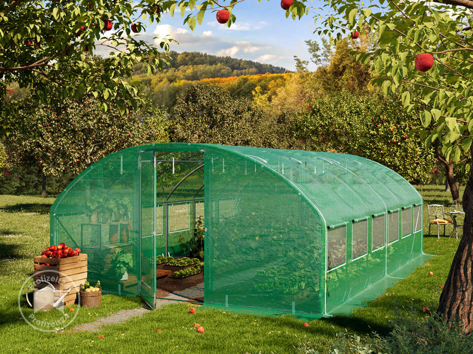 TOOLPORT 4x6m Foliengewächshaus, PE-Pla... TOOLPORT 4x6m Foliengewächshaus, PE-Pla...