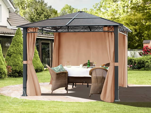 TOOLPORT 3x3 m Hardtop Gartenpavillon, i...