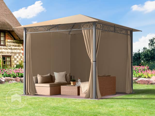 TOOLPORT 3x3 m Softtop Gartenpavillon, i...
