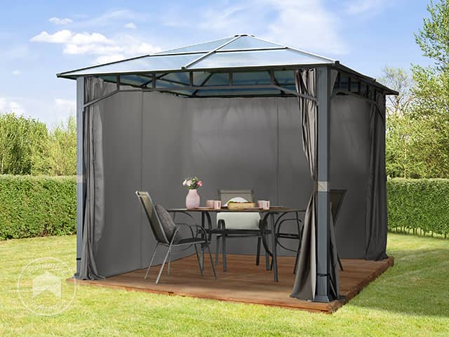 TOOLPORT 3x3 m Hardtop Gartenpavillon, i...
