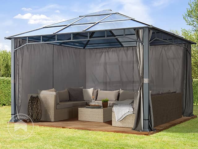 TOOLPORT 4x4 m Hardtop Gartenpavillon, i... TOOLPORT 4x4 m Hardtop Gartenpavillon, i...