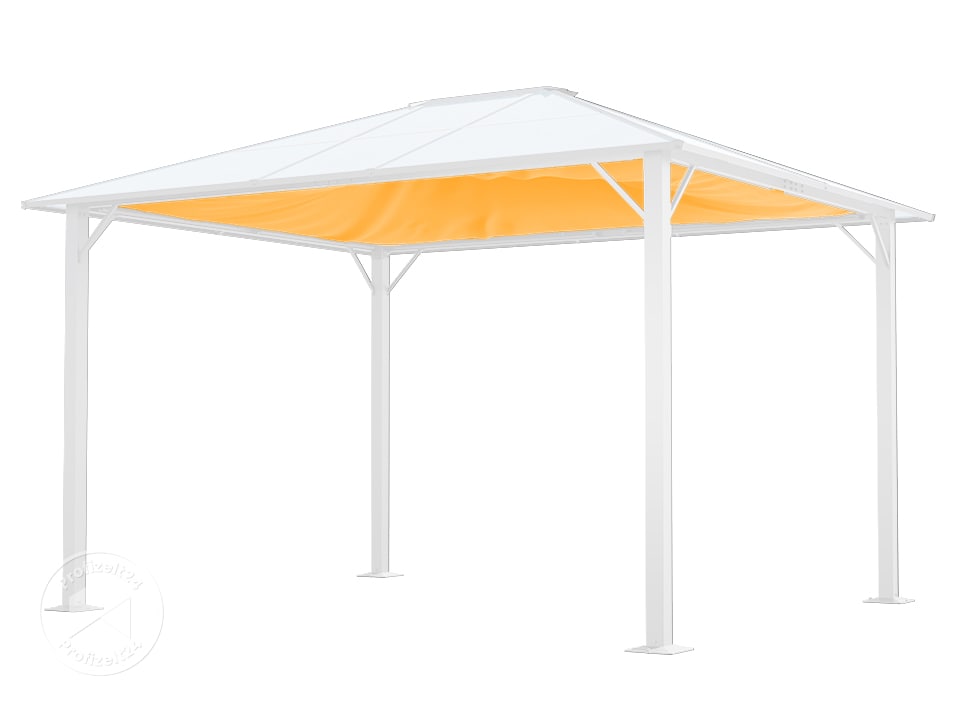 Sonnensegel fr Gartenpavillon Moonlight Deluxe 3x3,65 m, Cream -  profizelt24.de