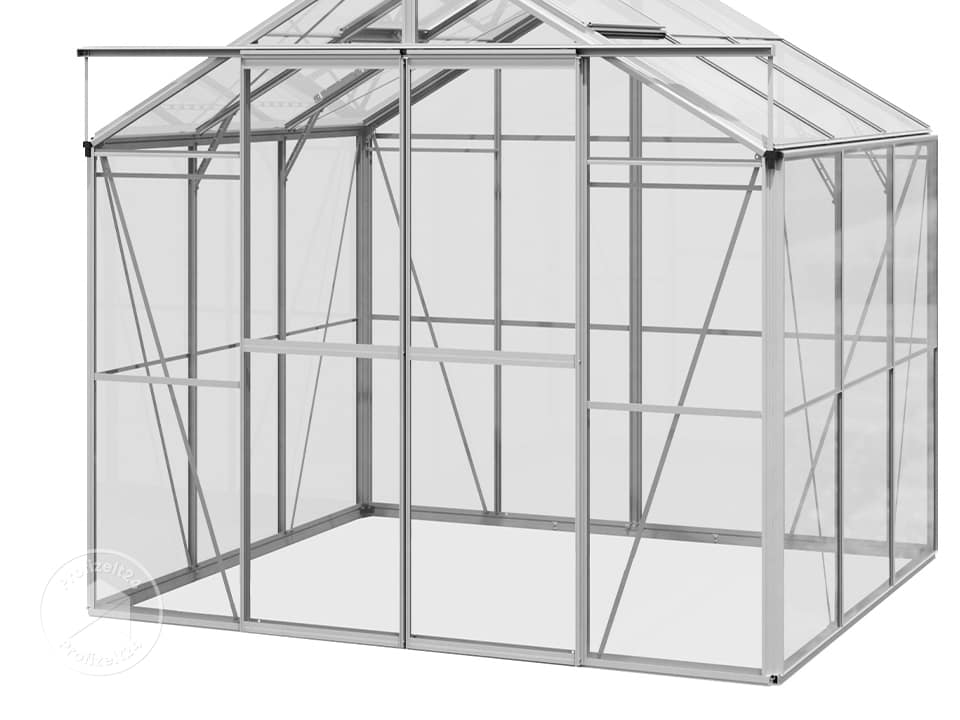 GFP 222 x 192 cm Gewächshaus, ohne Seta... GFP 222 x 192 cm Gewächshaus, ohne Seta...