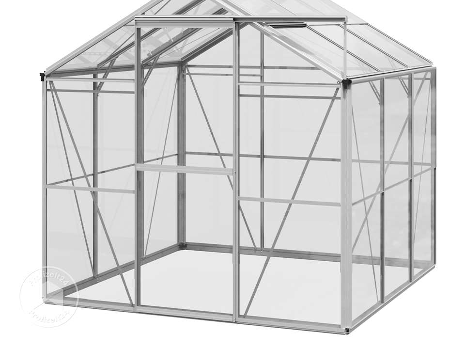 GFP 192 x 192 cm Gewächshaus, ohne Seta...