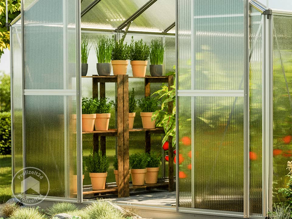 GFP 179 x 259 cm Gewächshaus, inkl. Aktionsset - XL | 6 mm - (GFPV00836)