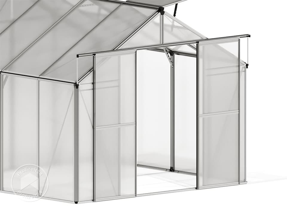 GFP 256 x 131 cm Gewächshaus, ohne Setangebot | 6 mm - (GFPV00734)