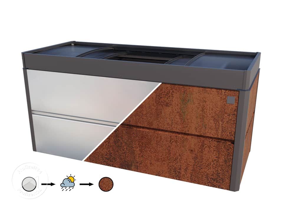 PRIMEYARD 200 x 85 x 77 cm Hochbeet, Cor...