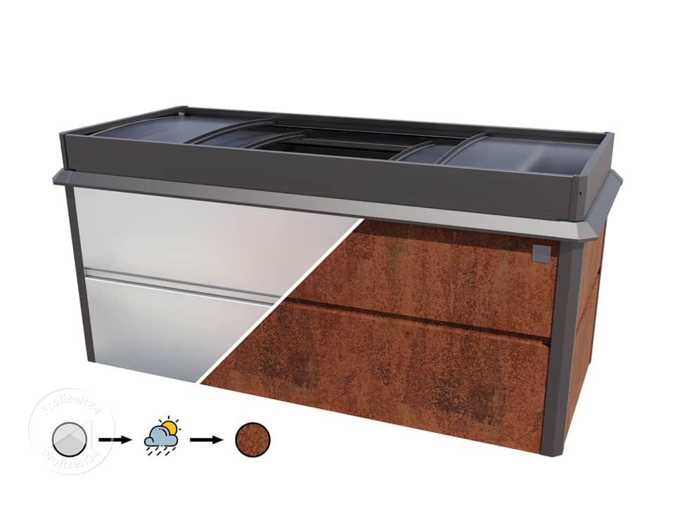 PRIMEYARD 200 x 85 x 77 cm Hochbeet, Cor...