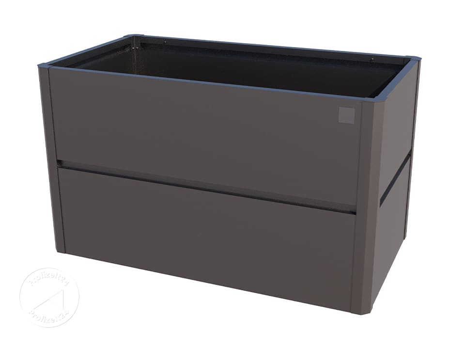 PRIMEYARD 150 x 85 x 77 cm Hochbeet, Stahl, Anthrazit-Metallic