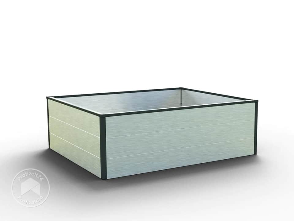 GFP 119 x 99 x 39 cm Hochbeet, Aluminium eloxiert