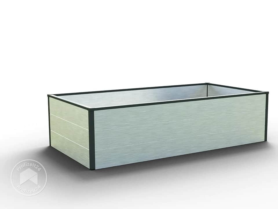 GFP 150 x 77 x 39 cm Hochbeet, Aluminium eloxiert