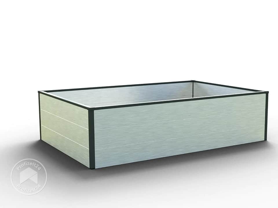 GFP 150 x 99 x 39 cm Hochbeet, Aluminium eloxiert