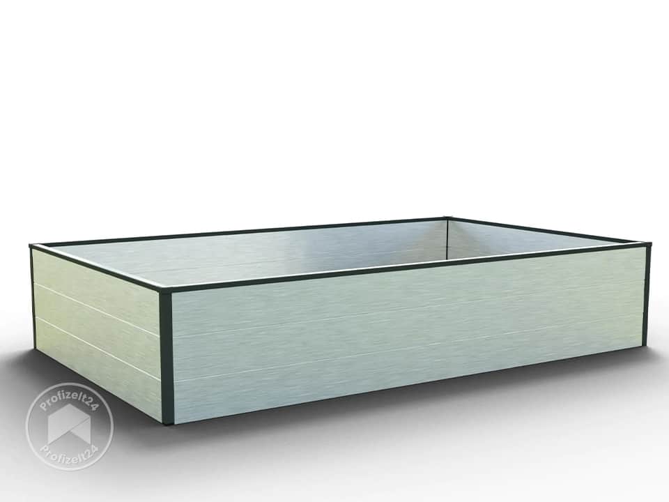 GFP 195 x 119 x 39 cm Hochbeet, Aluminium eloxiert