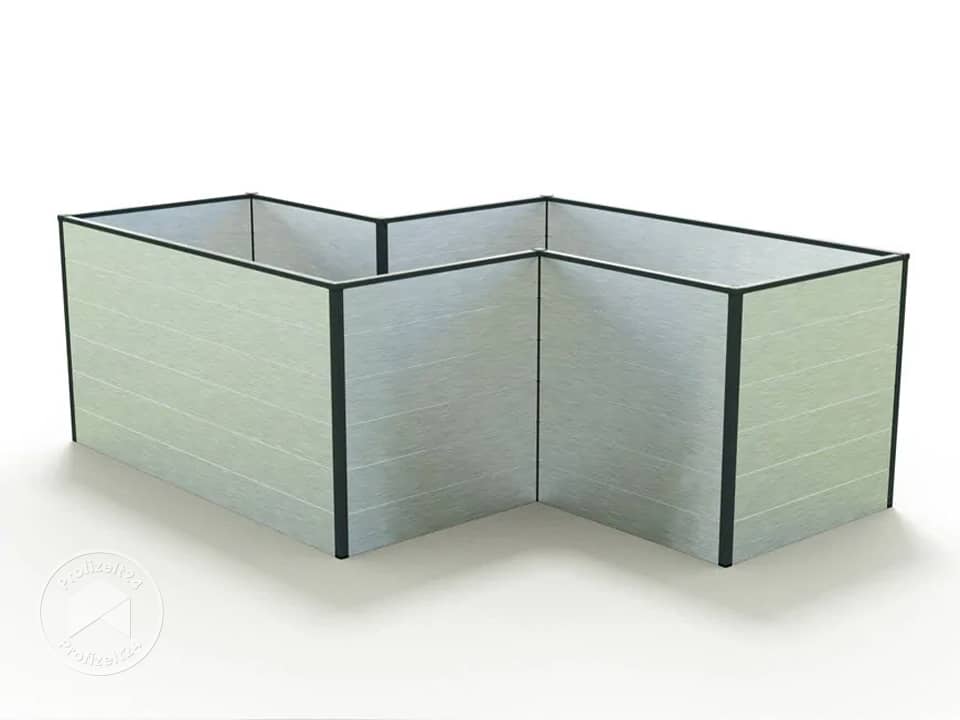GFP 224 x 150 x 77 cm Hochbeet, Aluminium eloxiert