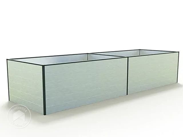 GFP 387 x 77 x 77 cm Hochbeet, Aluminium eloxiert