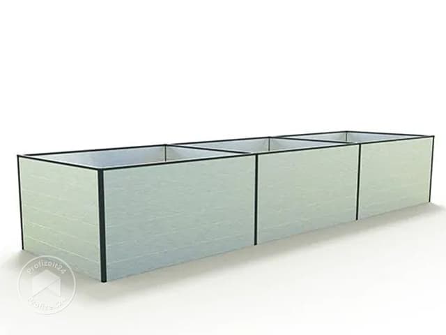 GFP 444 x 99 x 77 cm Hochbeet, Aluminium eloxiert