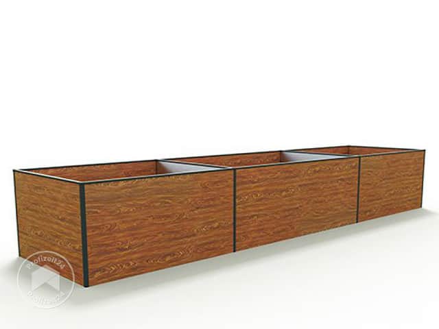 GFP 490 x 150 x 77 cm Hochbeet, Holzoptik - (GFPV00446) GFP 490 x 150 x 77 cm Hochbeet, Holzoptik - (GFPV00446)